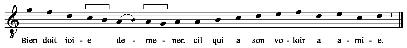 Refrain musical notation